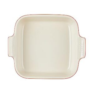 Le Creuset Stoneware Heritage Square Dish, 3 qt. (9"), Cerise