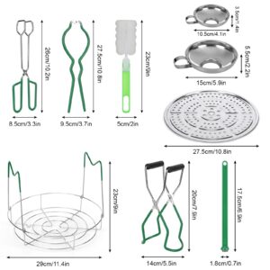 Canning Supplies Starter Kit, 10 Piece Stainless Steel Canning Set Tools for Water Bath/Pressure Canner with Cleaning Tools Home Canning Kit for Beginners