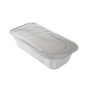 restaurantware lids only: foil lux foil pan lids 25 oven-ready foil tray lids -pans sold separately fits 1/3 third-size steam table lids freezablesilver aluminum disposable baking pan lids