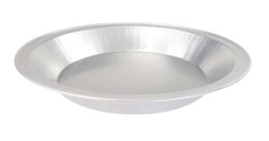 kitchendance disposable aluminum foil pie pan - 9 inches heavy duty reusable aluminum foil pie pan perfect for baking, cooking, food preparing, oven safe foil baking pan, 509, pack of 10