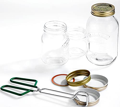 Lawei 8 Pcs Canning Kit, Stainless Steel Canning Supplies Starter Kit, Canning Rack Canning Essentials Tools Set for Mason Jars Home Canning Jars, Kitchen Tool Anti-Scald Clip Suit