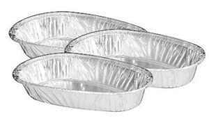 handi-foil small mini baked potato shell 50/pk - disposable aluminum tins (pack of 50)