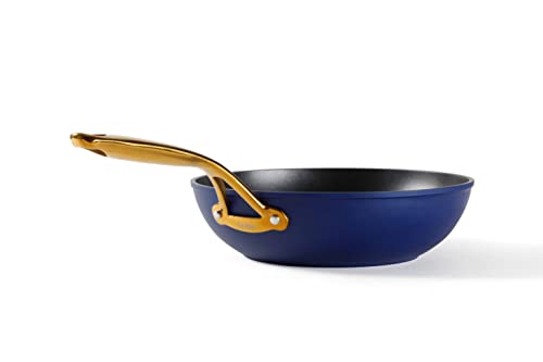 frök All-In-One Platinum Non-Stick Fry Pan Meets Wok with Lid, 11-Inch, Blue & Gold