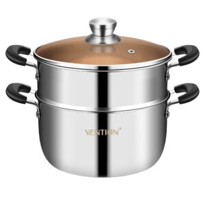 VENTION Steamer Pot for Cooking, Vegetable Steamer, 5-Ply Stainless Steel Steamer, 7.9 Inch