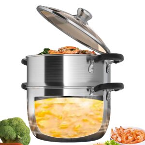 VENTION Steamer Pot for Cooking, Vegetable Steamer, 5-Ply Stainless Steel Steamer, 7.9 Inch