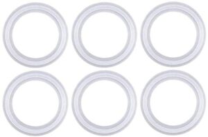 set of 6 silicone o rings for brieftons glass bottles