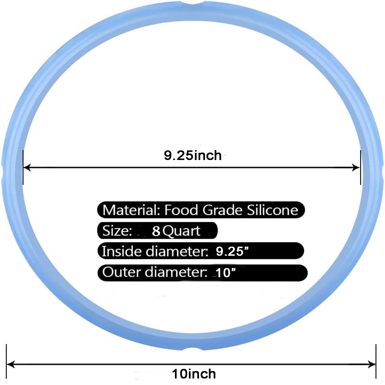 Vnray 3 Pack Silicone Sealing Ring 8 Quart, BPA-FREE and Leak Proof – for IP Pot IP-DUO80