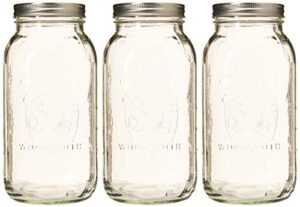 ball 64 ounce jar, wide mouth, set of 3