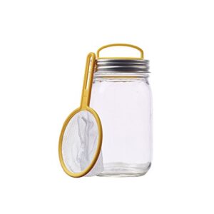 jarware firefly catcher kit for regular mouth mason jars, yellow
