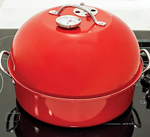 Nordic Ware 36556 Kettle Smoker, Red