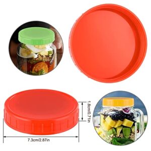 8 Pcs Plastic Mason Jar Lids with Leak-proof Silicone Ring,86mm Reusable Wide Mouth Canning Jar Lids,Plastic Storage Caps for Canning Jars (Black)