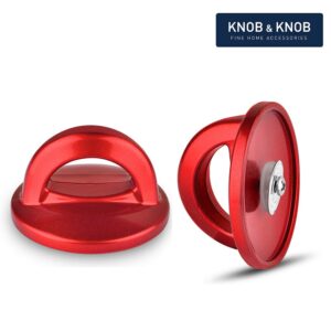 NOKESS Universal Pot Lid Replacement Red Knobs Pan Lid Holding Handles (1 Pack)