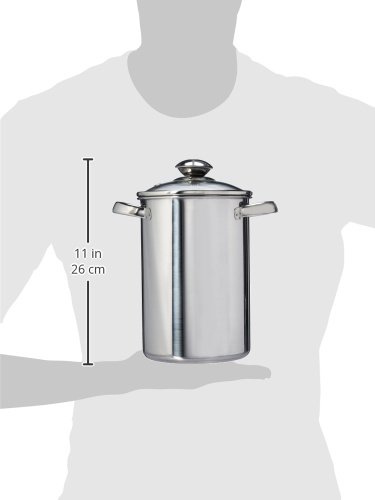 Norpro 573 Stainless Steel Vertical Cooker/Steamer, 3 Piece Set, 10in/25.5cm, as shown