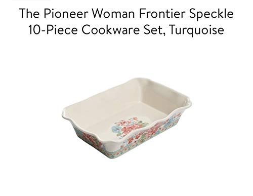 The Pioneer Woman Vintage Speckle 10 Piece Non-Stick Pre-Seasoned Cookware Set