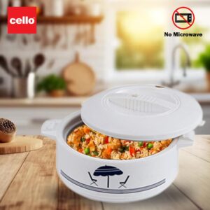 Cello CE-1.5L Chef Deluxe Hot-Pot Insulated 1.5 Litre Casserole Warmer/Cooler with hard thick base, 1500ml