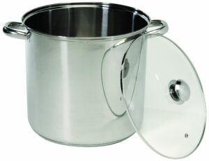 excelsteel - 548 excelsteel stockpot with encapsulated base, 8 quarts, silver