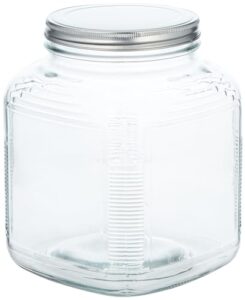 anchor hocking ahg17 crystal glass gallon cracker jar, 1 gal, clear