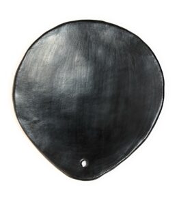 comal for tortillas 10 inches cayana grill griddle pan black clay, 100% handcraft organic cookware and tableware enhance food flavor and take care of our planet