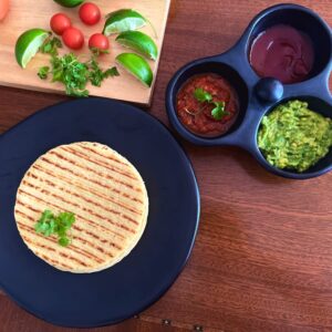 Comal for Tortillas 10 Inches Cayana Grill Griddle Pan Black Clay, 100% Handcraft Organic Cookware and Tableware Enhance Food Flavor and Take Care of our Planet