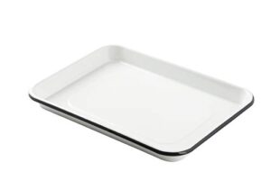 tablecraft 10347 white enamel 1/4 size sheet pan