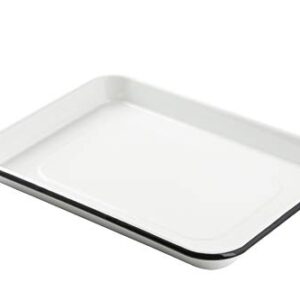 TableCraft 10347 White Enamel 1/4 Size Sheet Pan