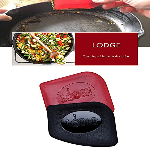 Lodge Polycarbonate Red and Black Pan Scraper, Set of 4