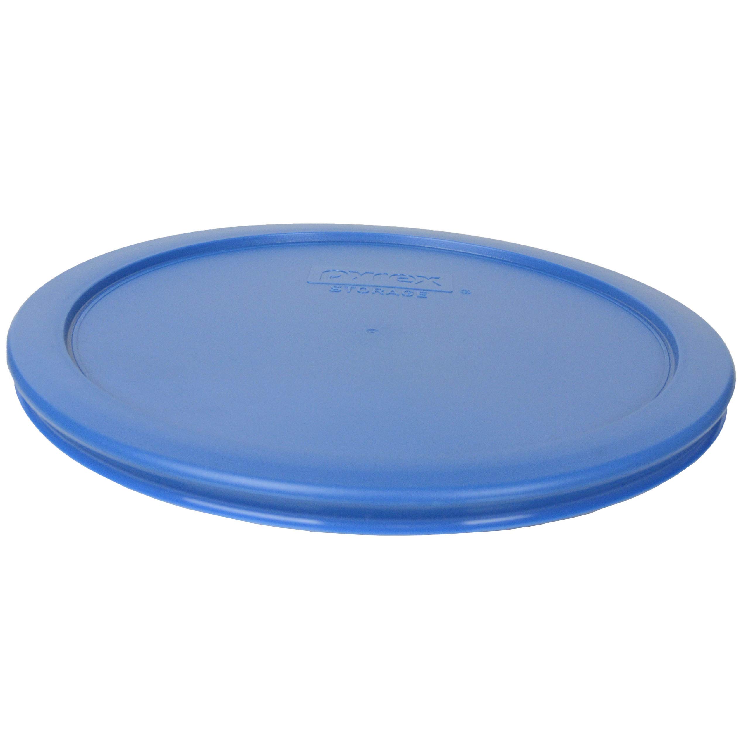 Pyrex (2) 7202-PC Turquoise Lids & (2) 7200-PC Muddy Aqua Lids & (2) 7201-PC Surf Blue Lids & (1) 7402-PC Marine Blue Lid Made in the USA