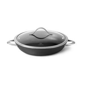 calphalon contemporary hard-anodized aluminum nonstick cookware, everyday pan, 12-inch, black