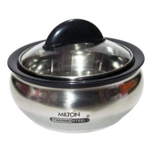 milton thermo stainless steel insulated casserole keep hot / cold serving dish - 1.5 liter by milton