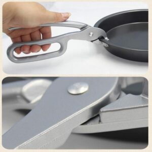 OBTANIM Heavy Duty Pizza Pan Gripper, Cast Aluminum Anti-Scald Baking Pan Gripper Clips Retriever Tongs for Lifting Hot Plate with Food Out from Microwave, Oven, Instant Pot, Air Fryer