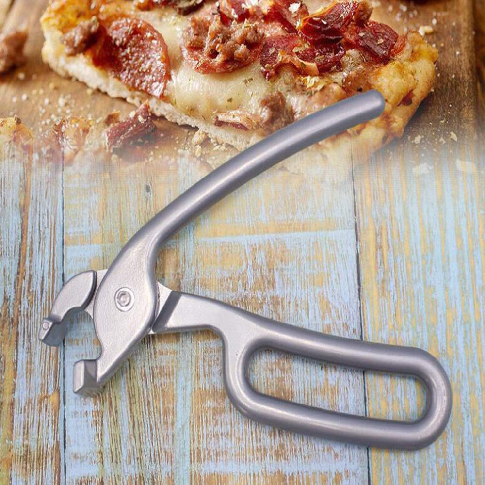 OBTANIM Heavy Duty Pizza Pan Gripper, Cast Aluminum Anti-Scald Baking Pan Gripper Clips Retriever Tongs for Lifting Hot Plate with Food Out from Microwave, Oven, Instant Pot, Air Fryer