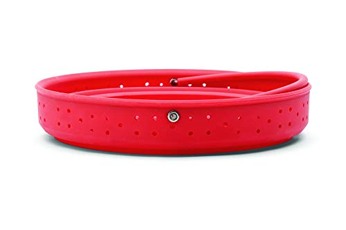 Fox Run Collapsible Silicone Steamer Basket Insert for Instant Pot, 6-Quart, Red