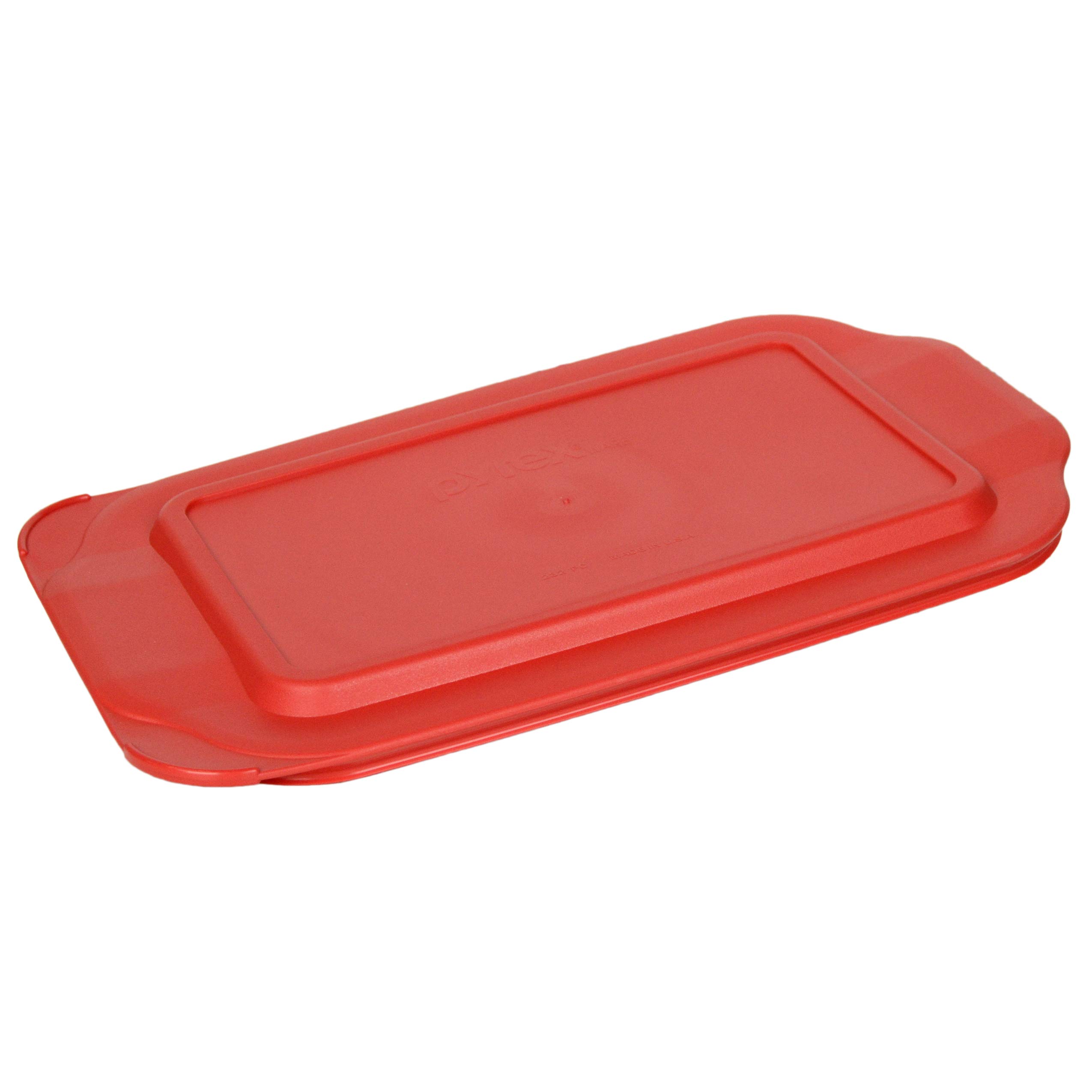 Pyrex 232-PC 2qt Red Storage Replacement Lid Cover - 2-Pack Made in the USA