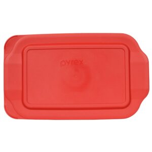 Pyrex 232-PC 2qt Red Storage Replacement Lid Cover - 2-Pack Made in the USA