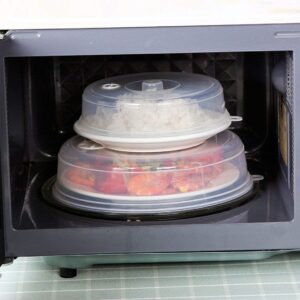 U-M Microwave Plate Cover with Steam Vents Dish Cover Microwave Splatter Cover Attractive