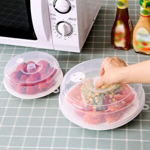 U-M Microwave Plate Cover with Steam Vents Dish Cover Microwave Splatter Cover Attractive