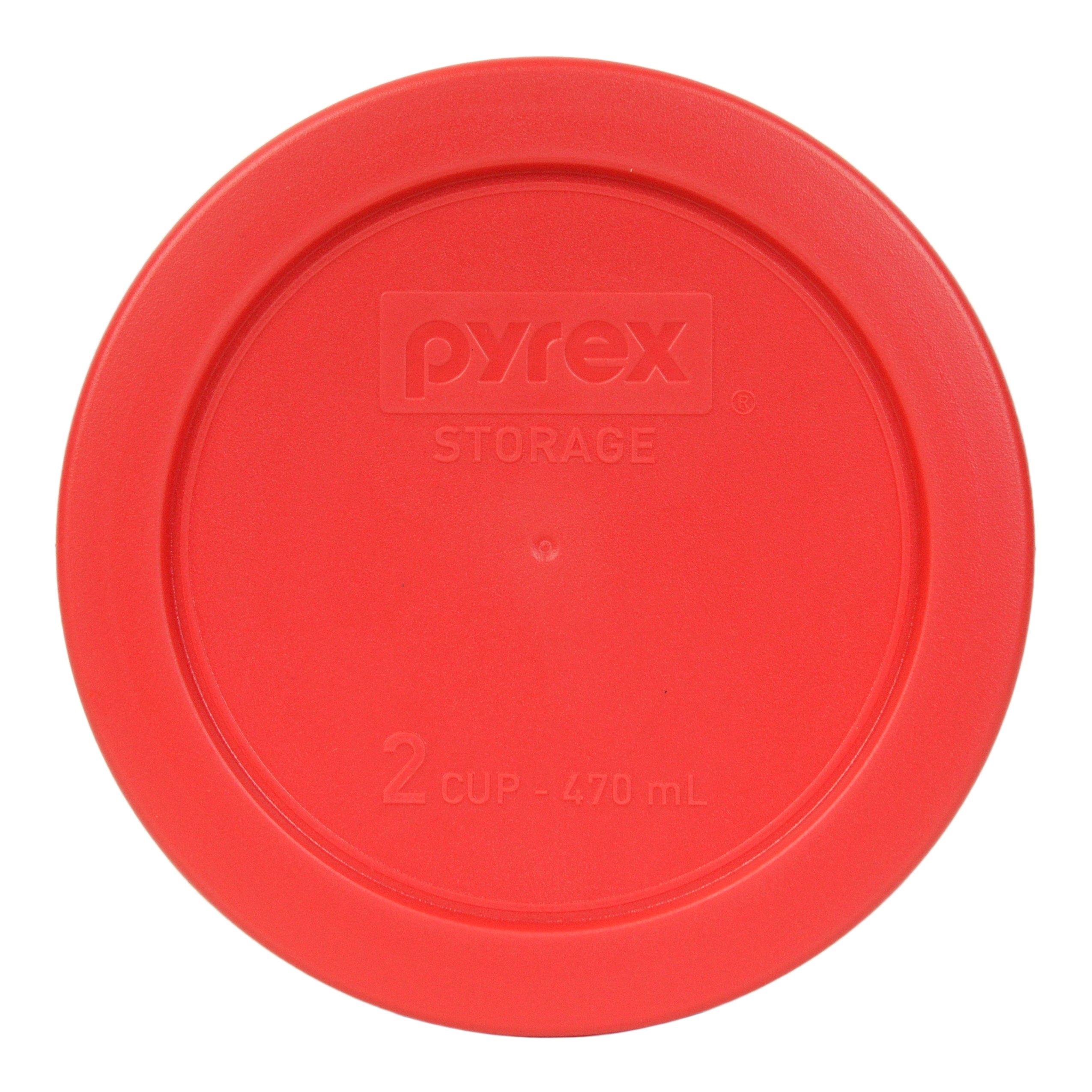 Pyrex 7200-PC 2-Cup Red Replacement Food Storage Lid - Made in the USA