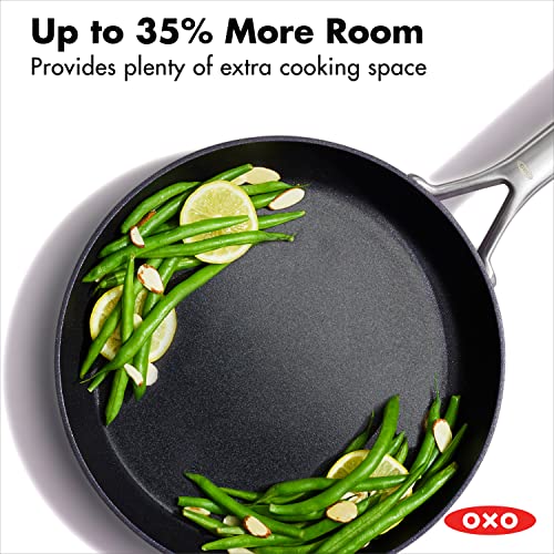 OXO Professional Hard Anodized PFAS-Free Nonstick, 5 Piece Cookware Pots and Pans Set, Induction, Diamond reinforced Coating, Dishwasher Safe, Oven Safe, Black