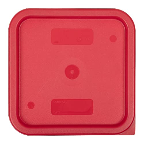 Cambro Medium Polyethylene Square Lids, fits 6 and 8 qt. containers, Pack of 6