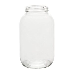 north mountain supply 1/2 gallon glass 83mm canning jar with gold metal lid