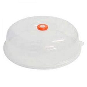 japanbargain, japanese microwave plate cover easy grip microwave splatter guard lid with steam vent dishwasher safe made in japan, 9-inch