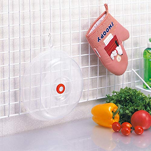 JapanBargain, Japanese Microwave Plate Cover Easy Grip Microwave Splatter Guard Lid With Steam Vent Dishwasher Safe Made in Japan, 9-inch