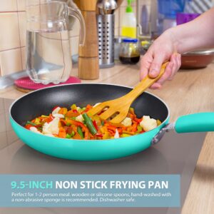 SHINEURI 6 Pieces Nonstick Pans with Lids Nonstick Frying Pans with Lid Nonstick Skillet with Lids Ceramic Pan with Lids Ceramic Skillet Nonstick Pans, Ceramic Pans for Cooking - 9.5/9.5/11 Inch