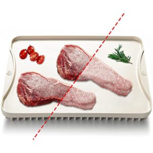 defze aluminum alloy defrosting tray for thawing frozen meat rapid thawing plate fast thawing tray defrost plate board