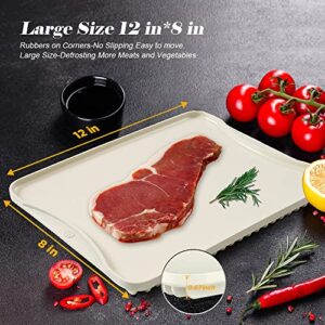 Defze Aluminum Alloy Defrosting Tray for Thawing Frozen Meat Rapid Thawing Plate Fast Thawing Tray Defrost Plate Board