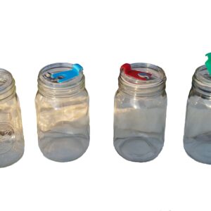 Masun Mason jar Drinking lids (Wide mouth lids 4 pack) (4529)