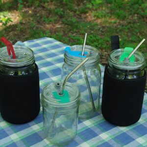 Masun Mason jar Drinking lids (Wide mouth lids 4 pack) (4529)