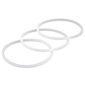 county line kitchen flip cap lid replacement seals - wide mouth, 3 pack