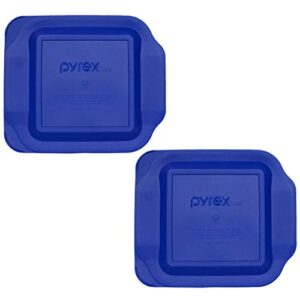 pyrex 222-pc 2qt blue lid (2-pack)