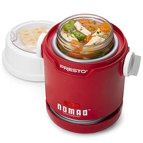 Presto 06015 Nomad Mason Traveling, Portable Food Warmer, 1 Pint Jar, Red